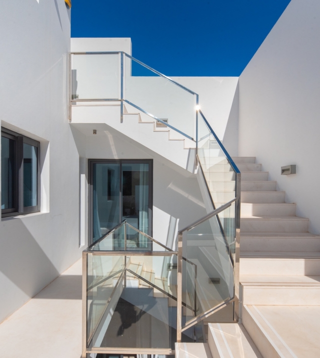 Resa Estate Ibiza for sale townhouse cala Carbo es Vedra exterior sta8irs.jpg